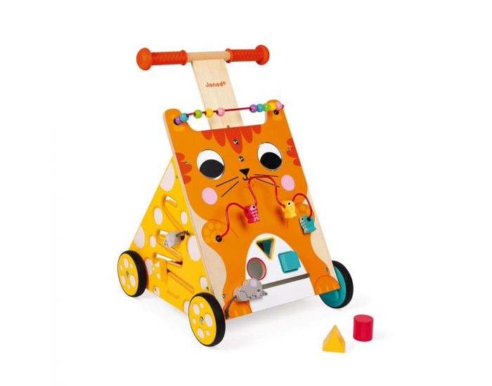 JANOD Chariot Multi-Activits Chat - Ds 12 mois