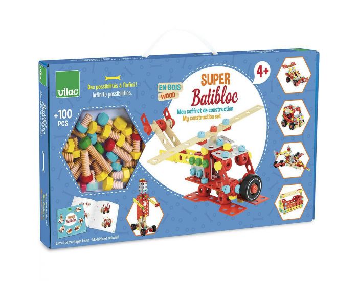 VILAC Coffret de construction Super Batibloc - D�s 4 ans