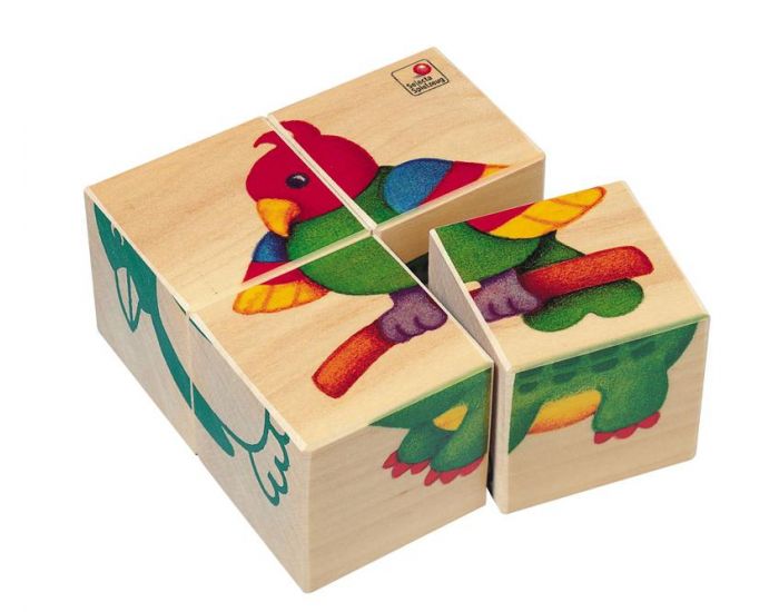 SELECTA SPIELZEUG Cubes Animaux - Ds 2 Ans
