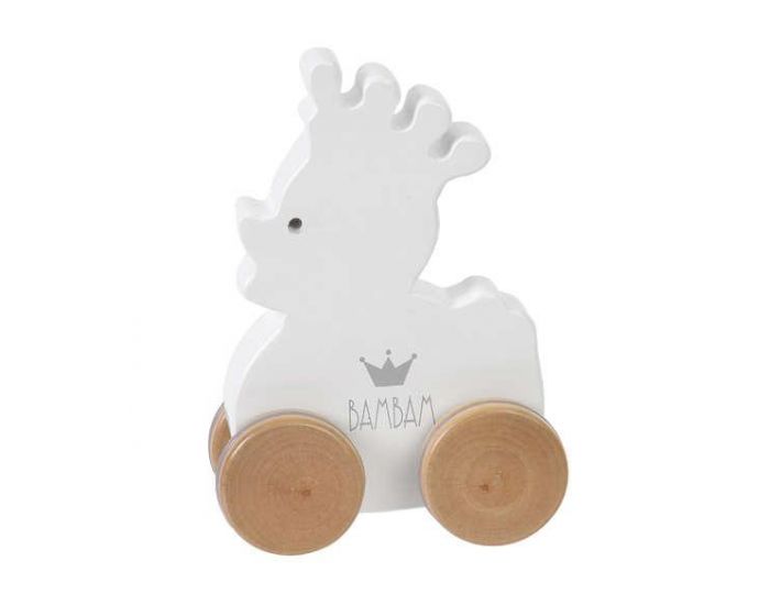 BAMBAM Canard en Bois � Roulettes - D�s 12 mois 