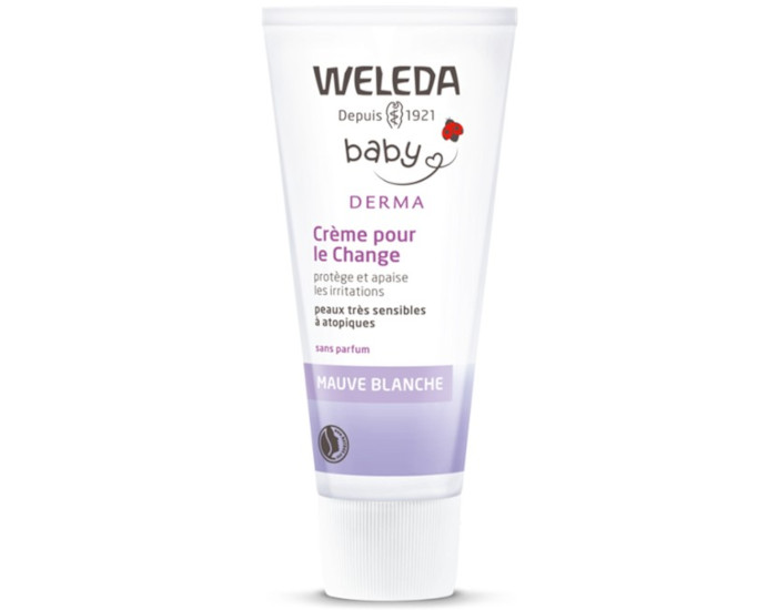 Weleda - bebe derma creme pour le change a la mauve blanche - 50 ml