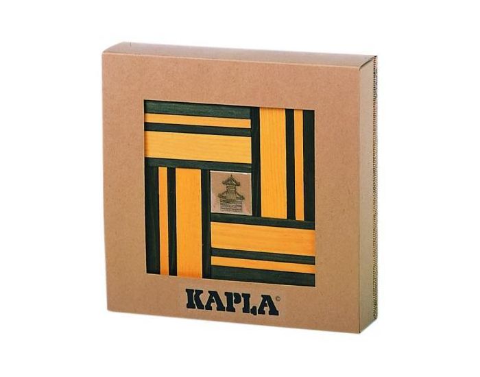 KAPLA Coffret 40 Planchettes avec Livre d'Art - Ds 3 ans