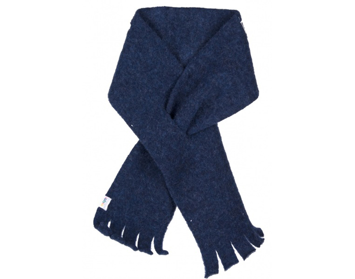 IOBIO Echarpe Polaire de Laine - Bleu Fonc