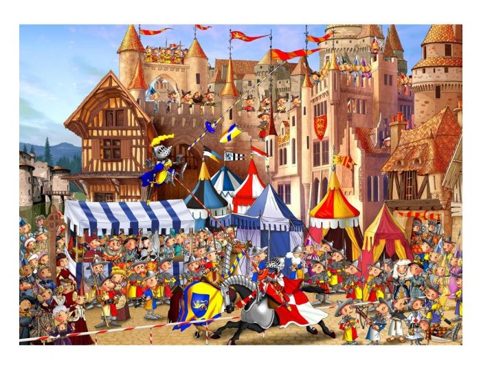 MICHELE WILSON Puzzle Le Tournoi de Ruyer - 100 Pi�ces - D�s 8 ans 