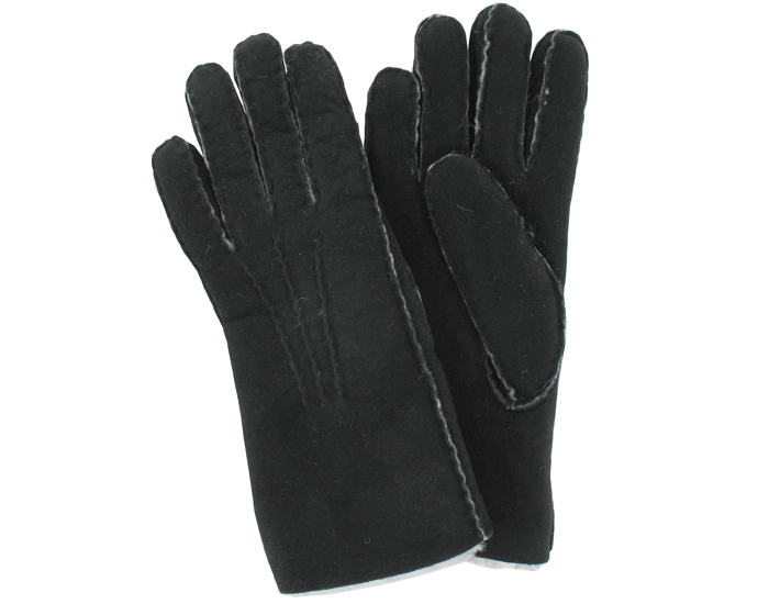 Gants en Peau d'Agneau pour Adulte - Noir