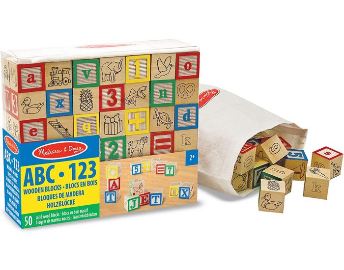 MELISSA & DOUG Cubes abc-123 - D�s 2 ans