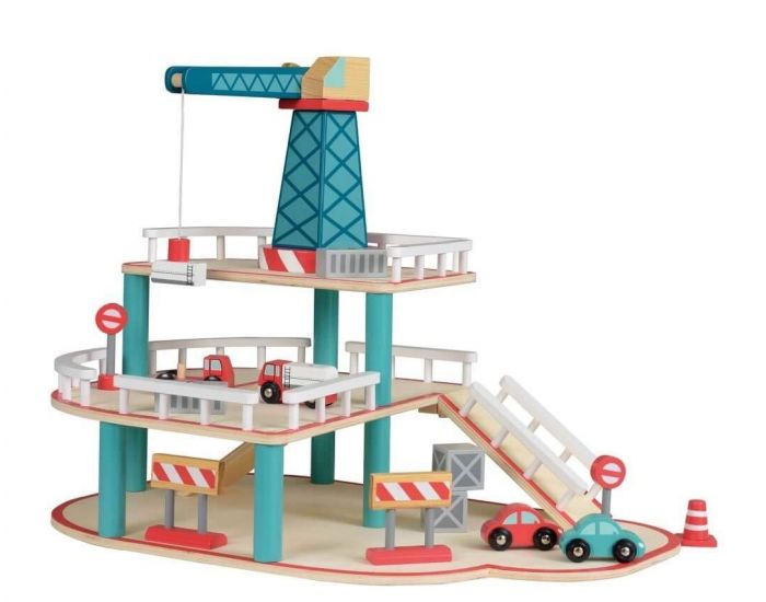 EGMONT TOYS Garage en Bois Avec Grue - D�s 3 ans