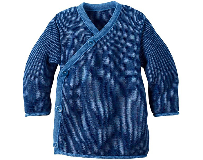 DISANA Brassi�re en Pure Laine Merinos - Bleu