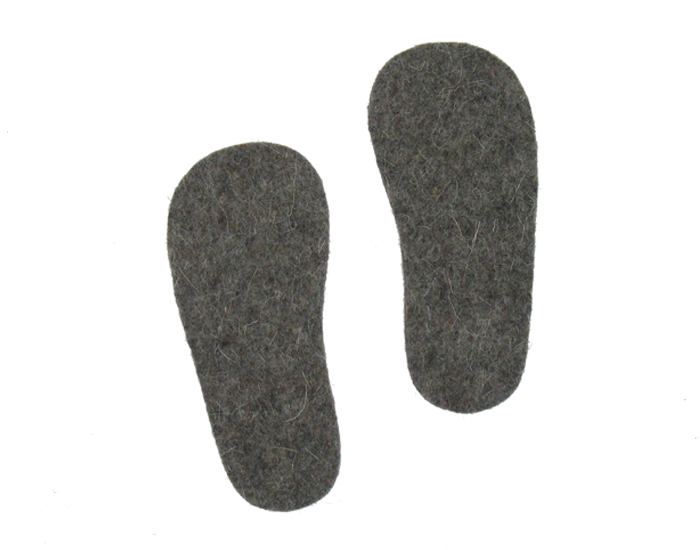 POLOLO Semelles en Feutre de Laine Naturelle Adulte