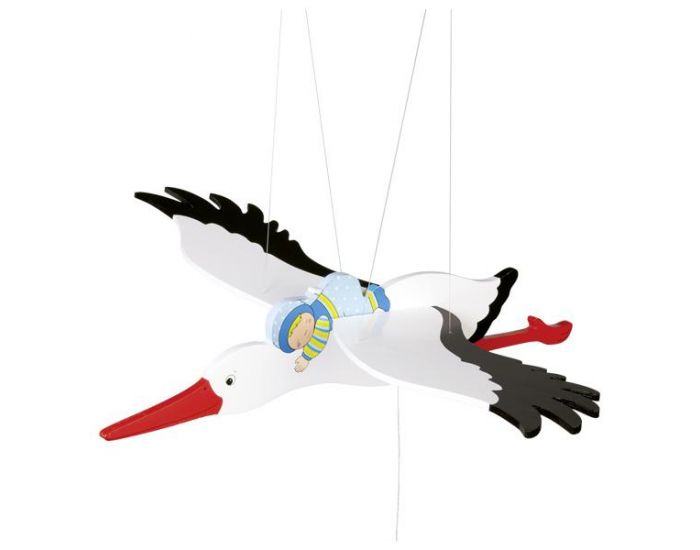 GOKI Mobile Cigogne - Bleu