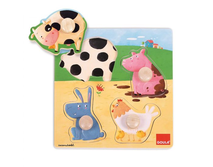 GOULA Encastrement Animaux Ferme - D�s 12 mois 