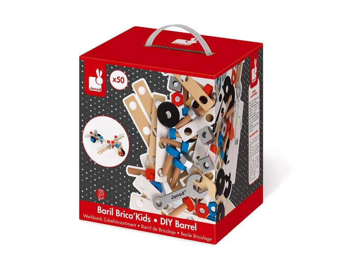 JANOD Baril Brico'Kids - 50 pi�ces - D�s 3 ans