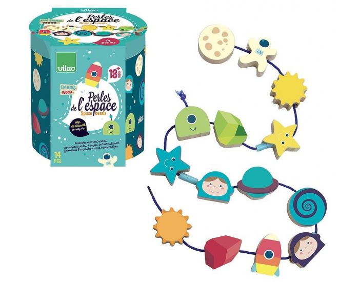VILAC Perles de l'espace - Dans les �toiles - D�s 12 mois