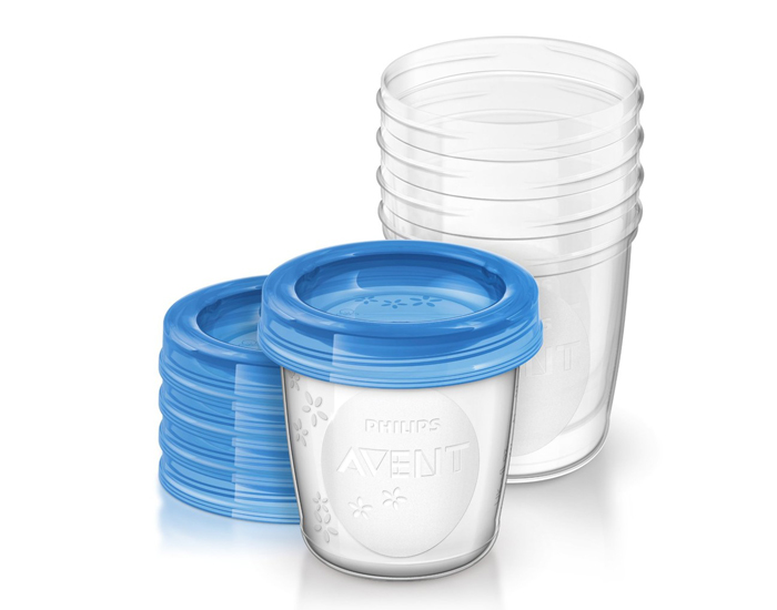 AVENT 5 Pots de Conservation + Couvercles