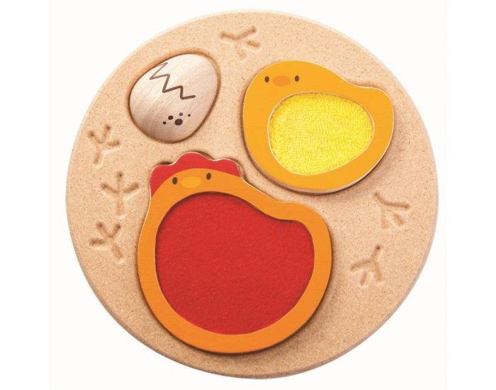 PLAN TOYS Puzzle Poule-Oeuf - Le Toucher - D�s 12 mois