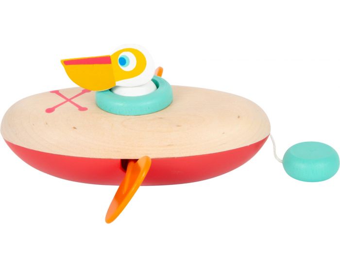 SMALL FOOT COMPANY Jouet aquatique Cano� P�lican - D�s 2 ans