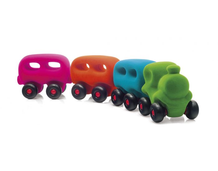 RUBBABU Train - 3 Wagons Magn�tiques - D�s 12 mois