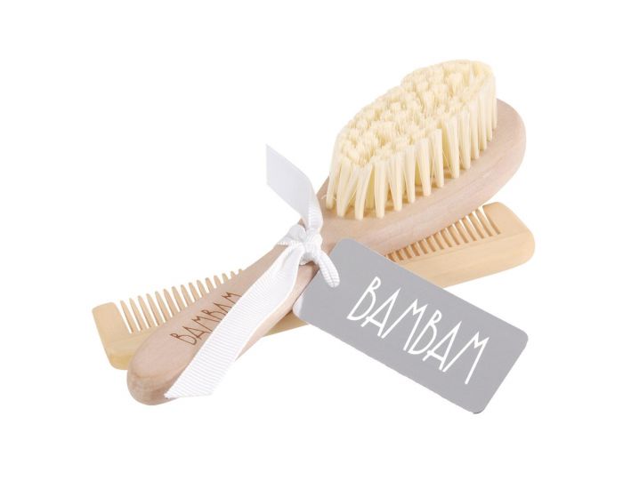 BAMBAM Brosse et Peigne en Bois