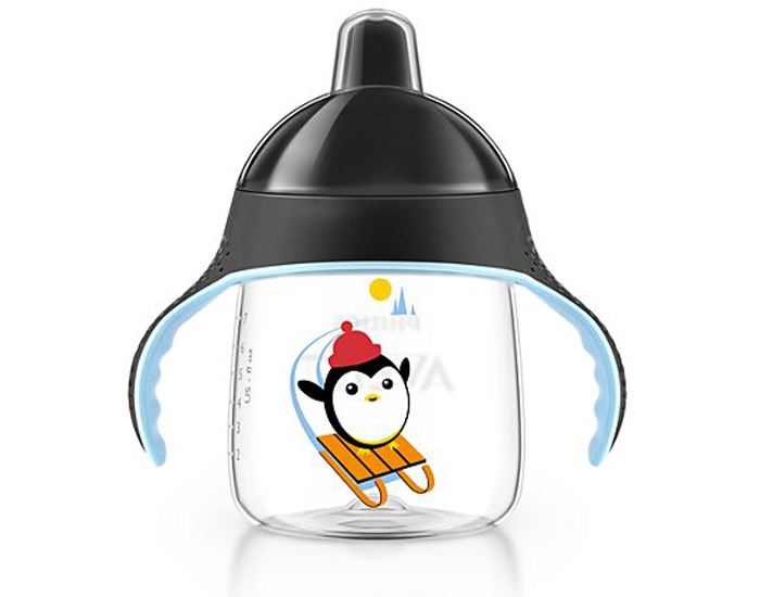 AVENT Tasse  Bec Anti-Fuites Pingouins - 260 ml - Ds 12 mois