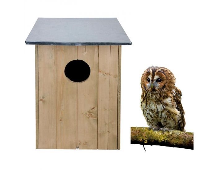 ESSCHERT DESIGN Nichoir chouette hulotte - Ds 3 ans