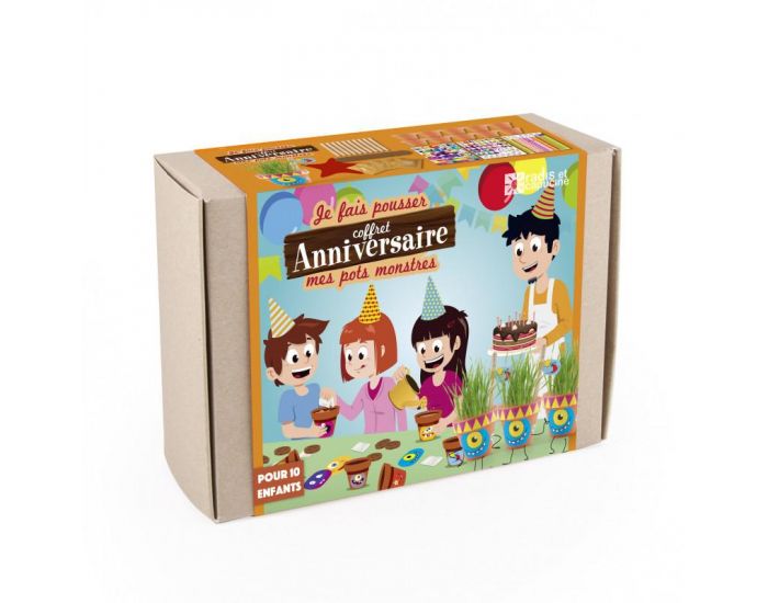 RADIS ET CAPUCINE Coffret DIY - Je Fabrique mes Pots Monstres - D�s 4 ans