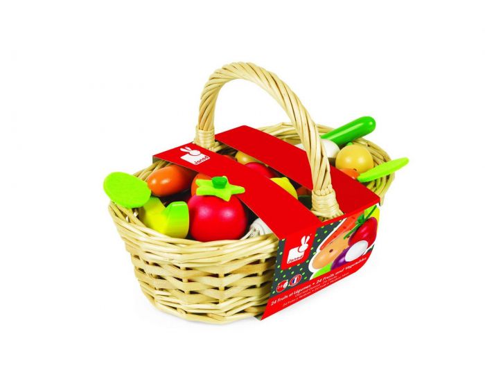 JANOD Panier de 24 Fruits et L�gumes - D�s 2ans