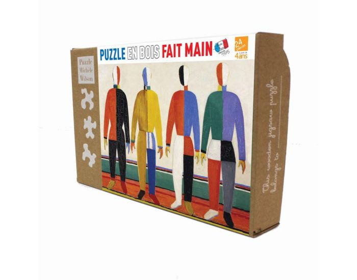 MICHELE WILSON Puzzle Les sportifs de Malevitch - 24 Pi�ces - D�s 4 ans 
