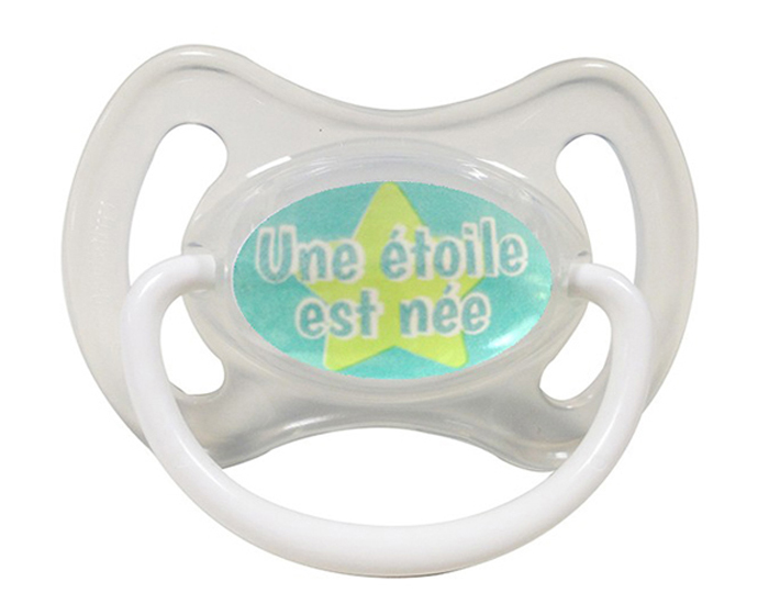 MAM Sucette en Caoutchouc avec Anneau - 0-6 mois - Transparente