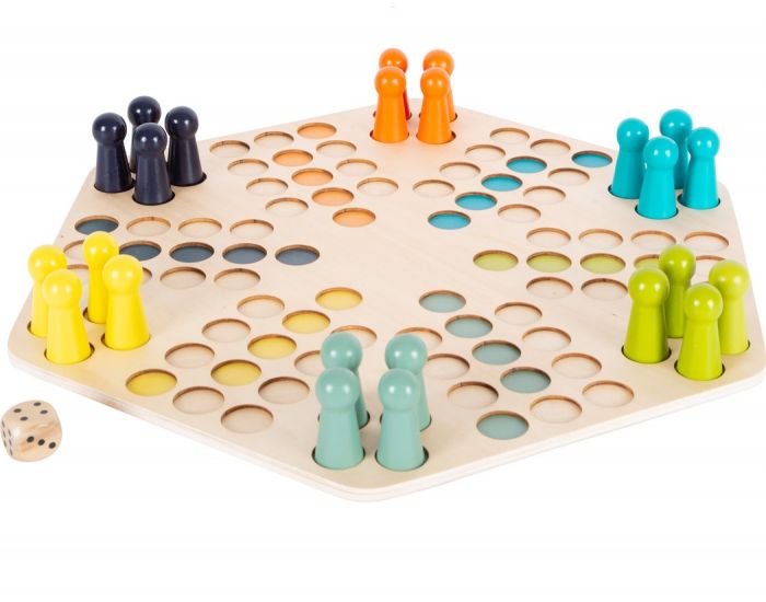 SMALL FOOT COMPANY Ludo pour 6 joueurs - D�s 4 ans