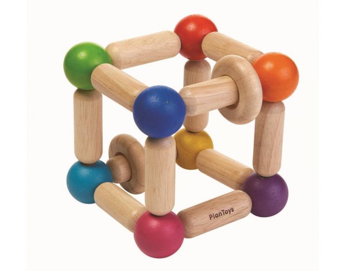 PLAN TOYS Hochet Carr� Souple - D�s 12 mois