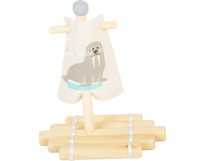 SMALL FOOT COMPANY Jouet aquatique Radeau avec morse - D�s 2 ans