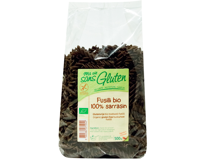 MA VIE SANS GLUTEN Fusilli 100% Sarrasin - 500 g