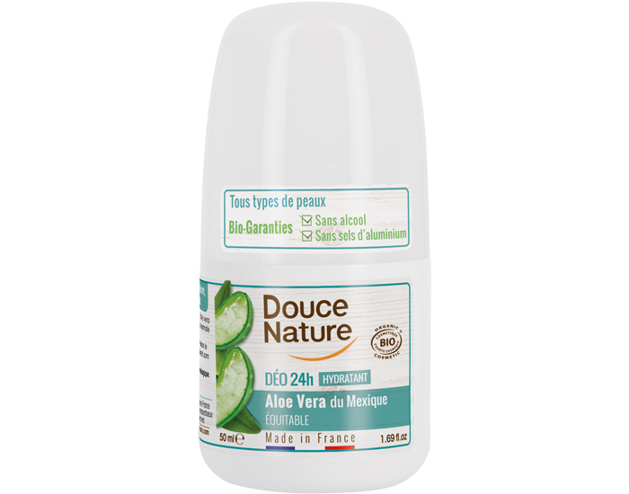 DOUCE NATURE Déodorant Bille Peaux Normales Hydratant à l'Aloé Véra - 50 ml