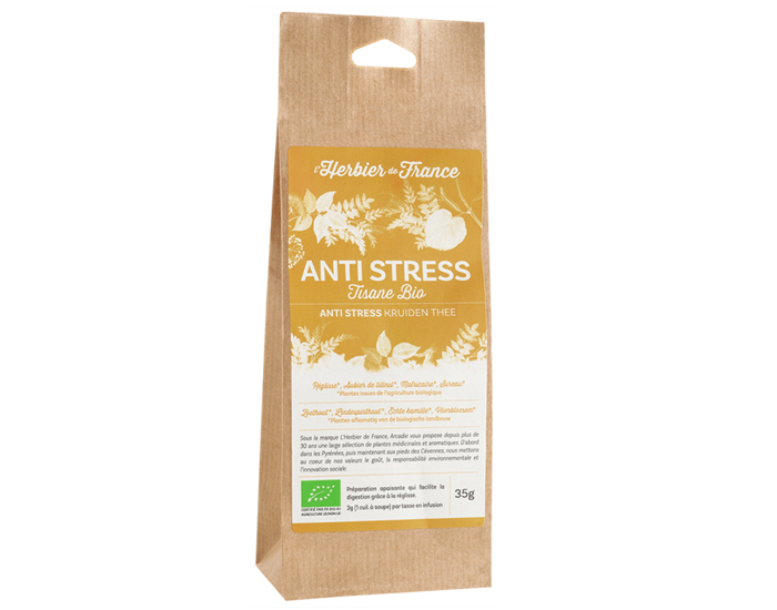 L'HERBIER DE FRANCE Tisane Anti-Stress - R�glisse et Tilleul - 35g