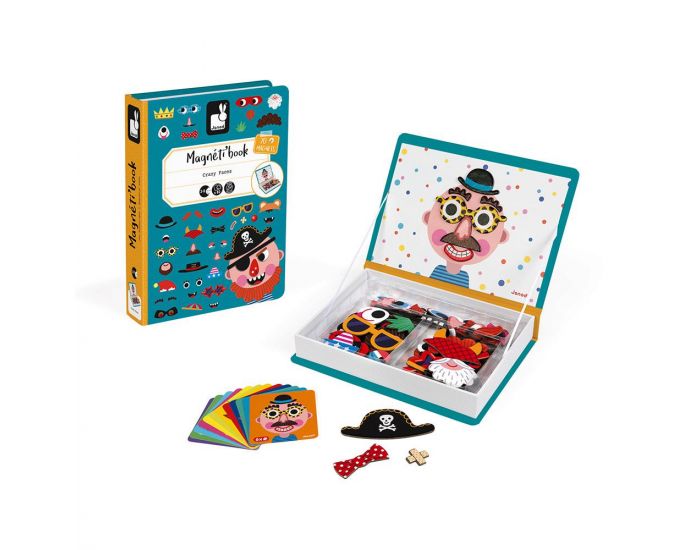 JANOD Magn�ti'book Crazy Faces - D�s 3 ans