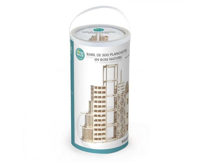 SAPIN MALIN Baril de 500 Planchettes en Bois Naturel - D�s 3 ans
