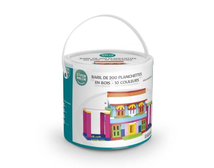 SAPIN MALIN Baril de 200 Planchettes en Bois - D�s 3 ans