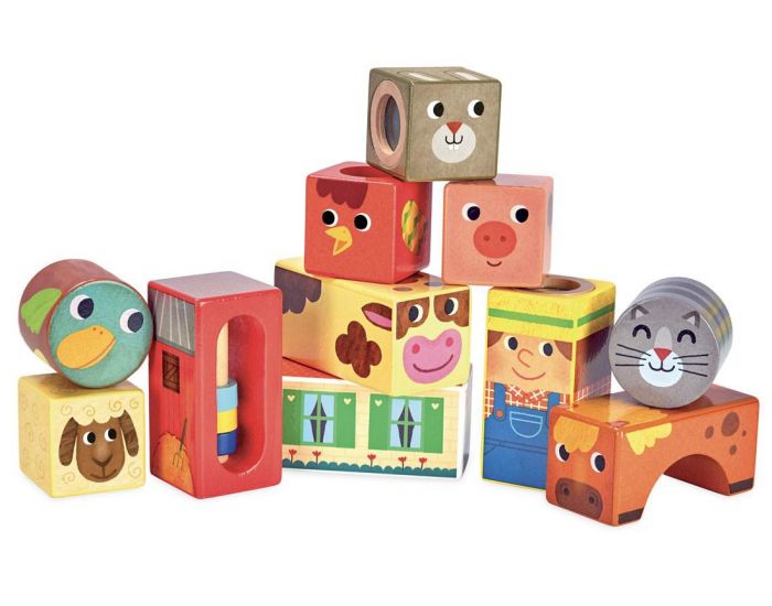 VILAC Cubes Sonores de la Ferme - D�s 12 mois