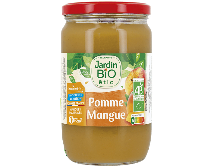 JARDIN BIO Compote Familiale Biofruits Pomme Mangue - 680 g