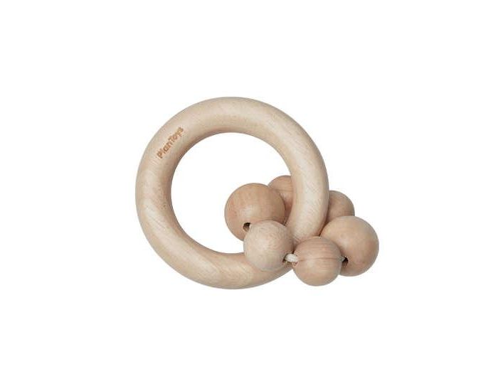 PLAN TOYS Hochet perles naturel - D�s 12 mois