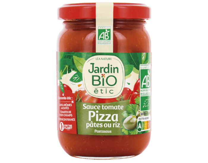 JARDIN BIO Sauce Tomate pour Pizza Ptes ou Riz - 200 g
