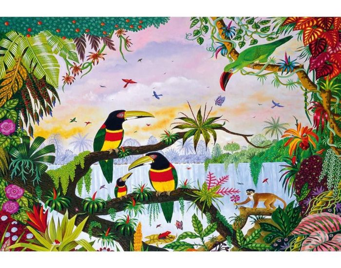MICHELE WILSON Puzzle La jungle d'Alain Thomas - 100 Pices - Ds 8 ans 