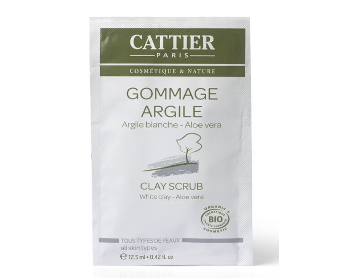 CATTIER Gommage Argile Blanche - Sachet Unidose - 12.5 ml