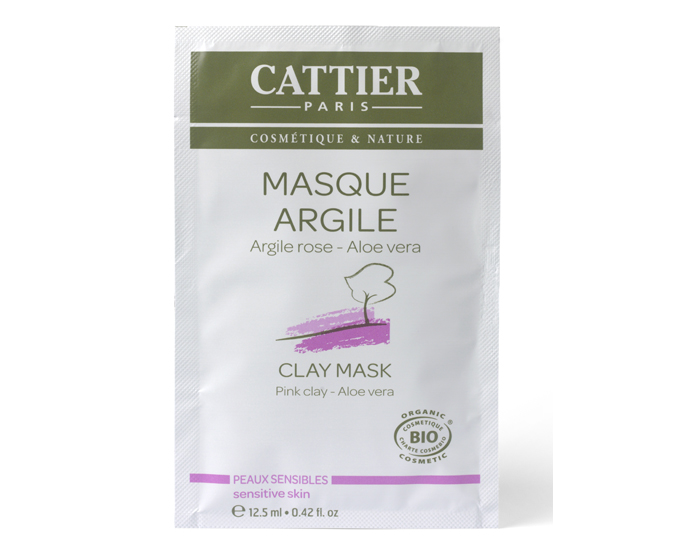 CATTIER Masque Argile Rose - Sachet Unidose - 12.5 ml