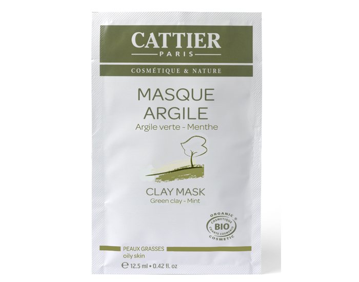 CATTIER Masque Argile Verte - Sachet Unidose - 12.5 ml