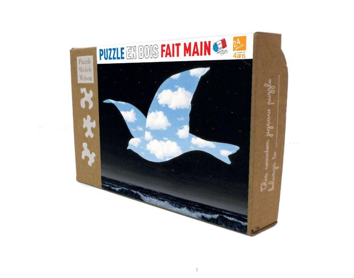 MICHELE WILSON Puzzle Oiseau de Ciel de Magritte - 24 Pices - Ds 4 ans 