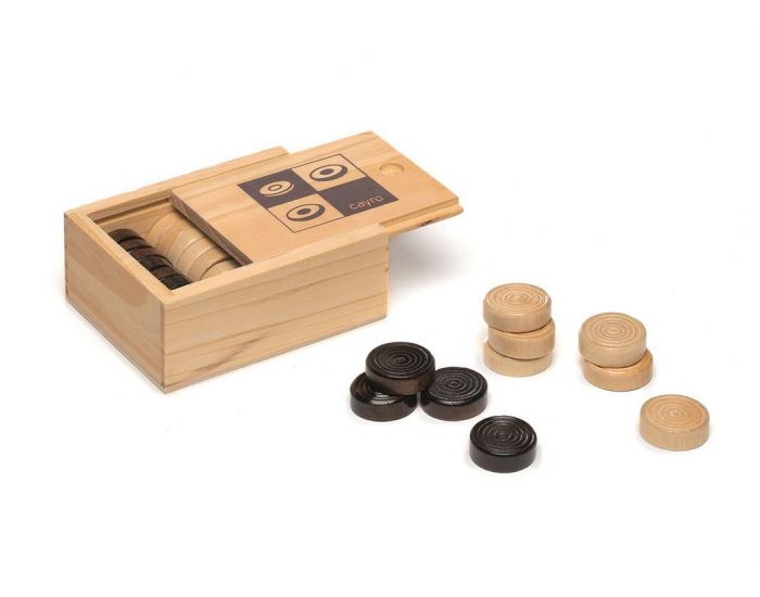 CAYRO Pions en bois pour jeu de dames - D�s 6 ans