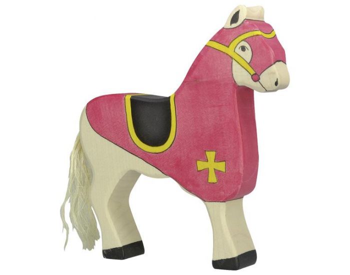 HOLZTIGER Cheval Du Chevalier Rouge - D�s 3 ans 