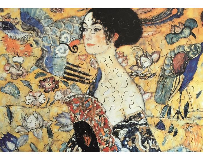 MICHELE WILSON Puzzle La Dame � l'Eventail de Klimt - 100 Pi�ces - D�s 8 ans 