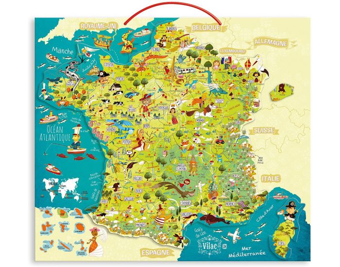 VILAC Carte des merveilles de France magn�tique - D�s 6 ans